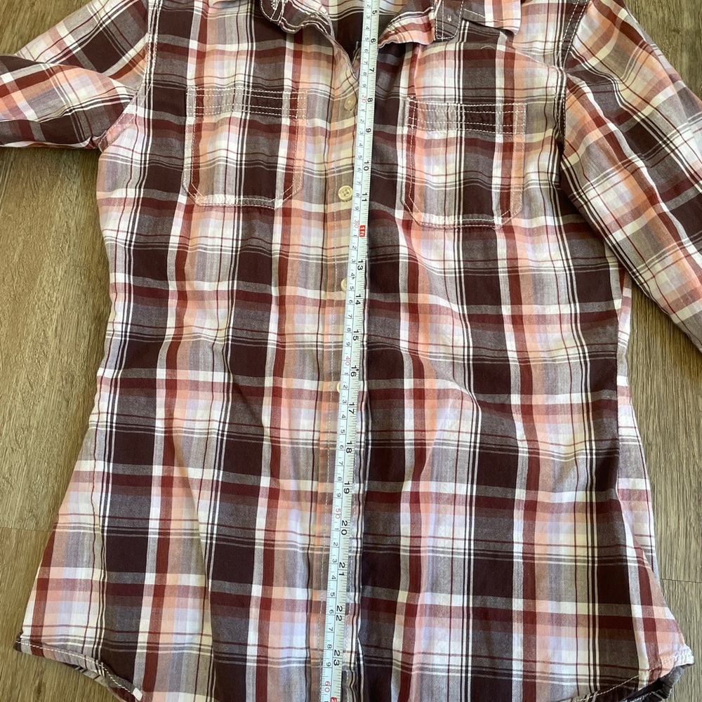 Brown cotton bottom down shirts XS - Picture 4 of 5